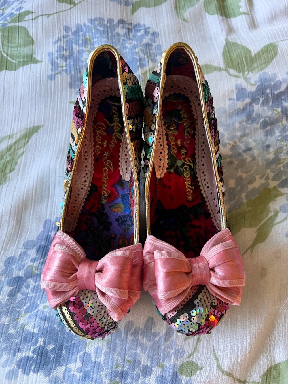 Irregular Choice sparkle sequin heels - NEVER WORN!